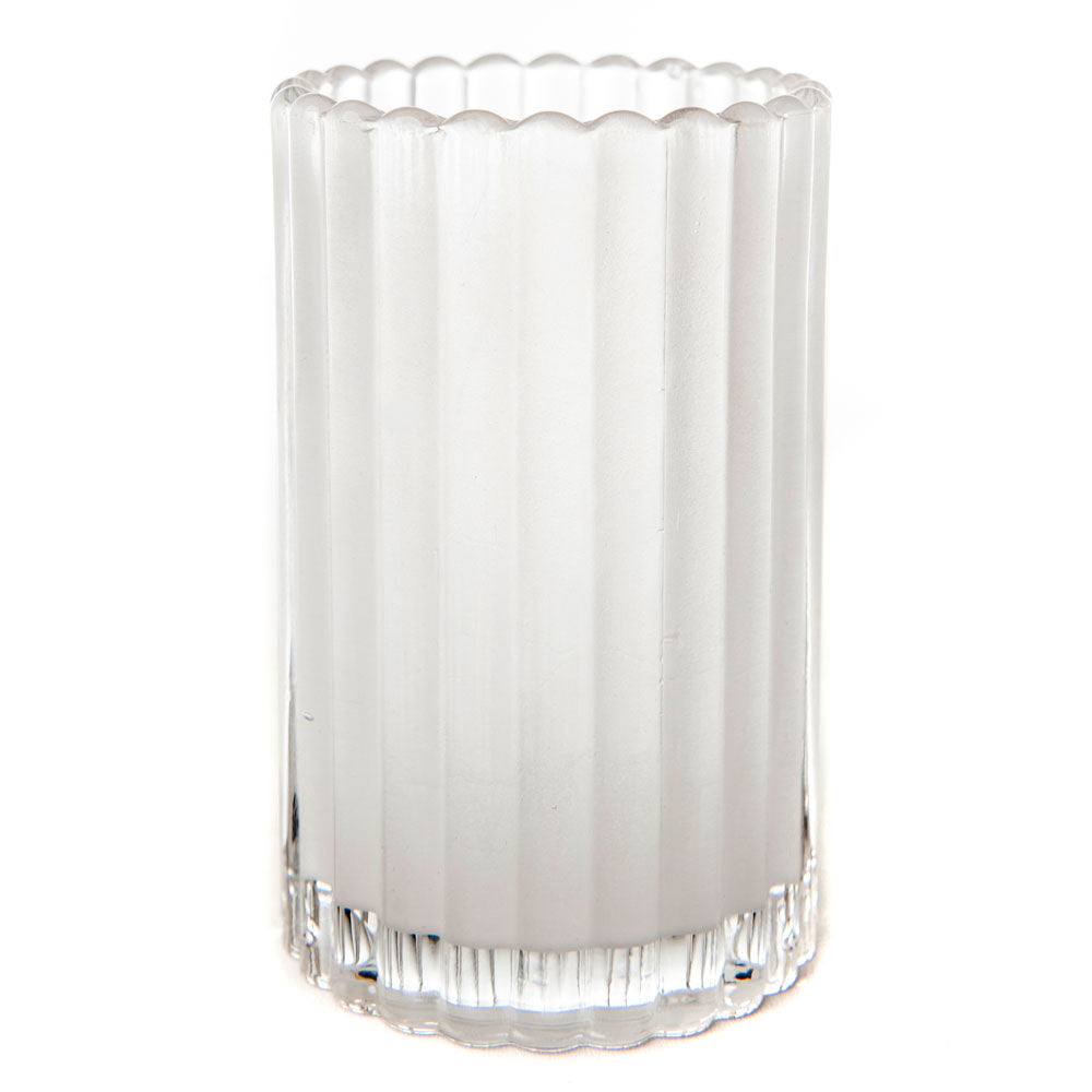 Vertical Ribbed Glass Case of 6