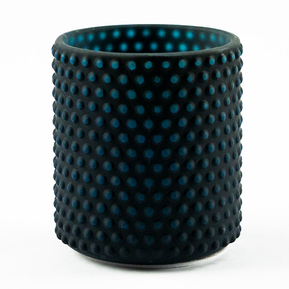 Dot Patterned Frosted Glass Holder Case of 6