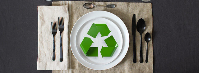 Sustainable restaurant dinner table