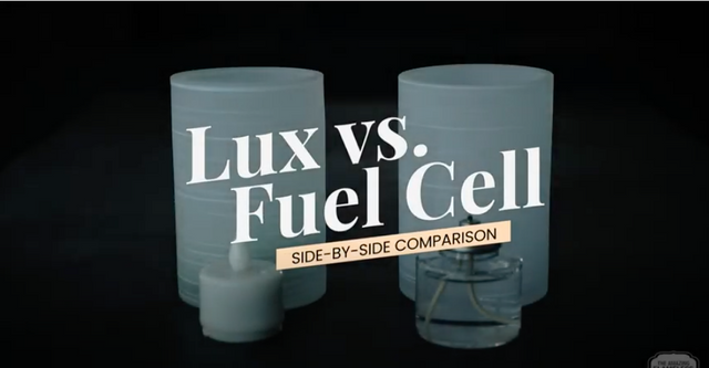Compare Lux to an open flame