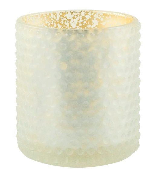 3 x 3.5 Dot Pattern Frosted Holder-White - The Amazing Flameless Candle
